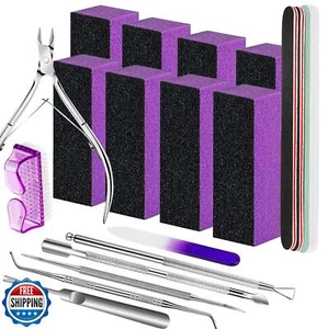 FANDAMEI Nail Care Kit, Nail Buffers and Files, Nail Cuticle Tools Kit, Nail - Picture 1 of 5