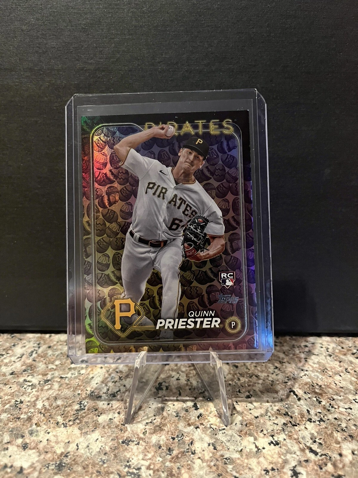 2024 Topps Series 1-QUINN PRIESTER-Easter Egg Foil SSP RC #93: Pirates