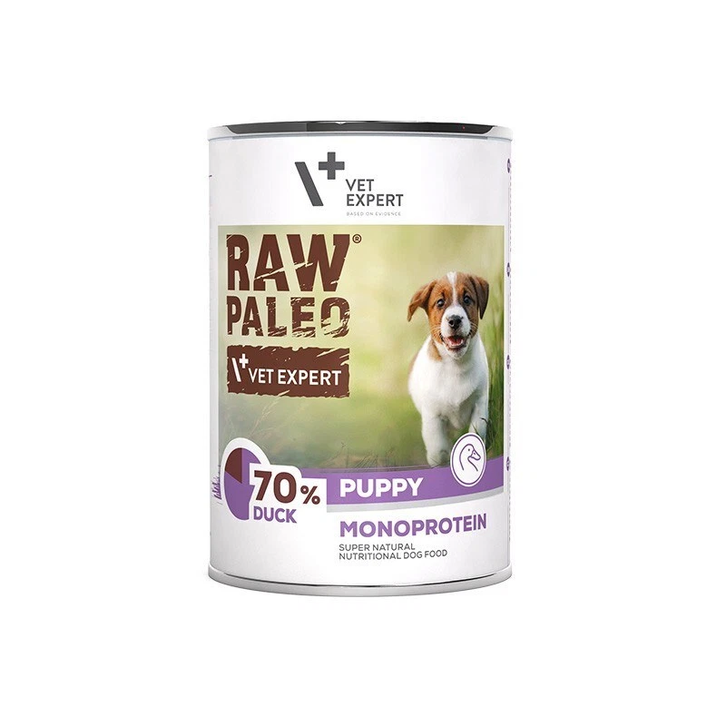 5902414209312 RAW PALEO Puppy Monoprotein Duck – Nassfutter für Welpen - 400 g V - Bild 1 von 1