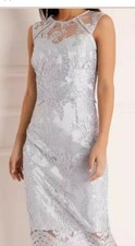 lipsy vip 3d premium lace midi dress