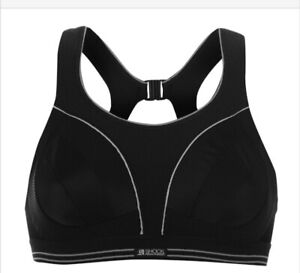 Shock Absorber Ultimate Run Womens Black Sports Bra Extreme Bounce Control  34D