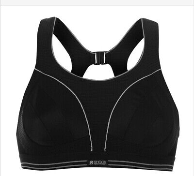 Shock Absorber Ultimate Run Womens Black Sports Bra Extreme Bounce Control  34F • 16.15€