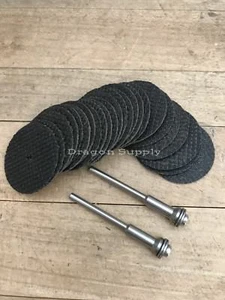 Disco de rueda de corte reforzado con fibra de vidrio de 25 piezas con herramienta giratoria de ajuste de 2 mandriles de 1/8 - Imagen 1 de 3