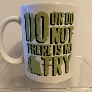 YODA Star Wars Coffee Mug Tea Cup ZAK! “Do Or Do Not There Is No Try”NEW - Picture 1 of 4