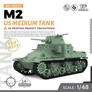 SSMODEL SS48510 1/48 kit modellino militare US M2 carro medio WoT GUERRA - Foto 1 di 5