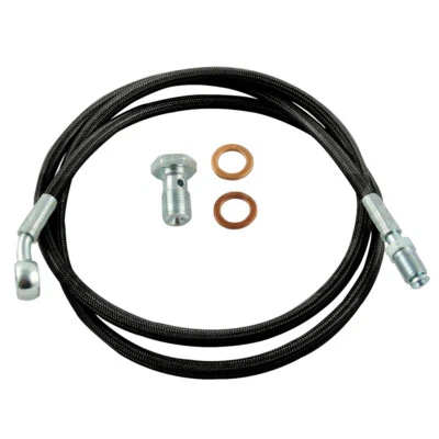 Clutch Line for 02-06 Acura RSX Master to Slave Cylinder Complete StainlessBlack - Image 1 of 4