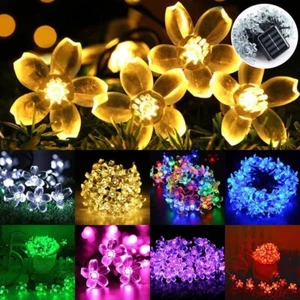 LED Solar Lichterkette Kugel Weihnachten Außen Beleuchtung Party Garten Deko - Bild 1 von 22