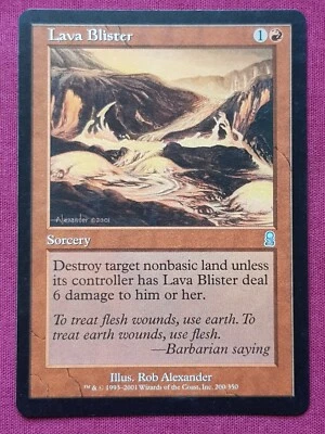 Magic The Gathering ODYSSEY LAVA BLISTER red card MTG - Image 1 of 2
