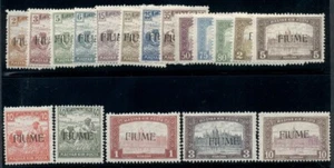 FIUME #3-20a, juego completo original, og, NH, Scott para bisagras $767.00 - Imagen 1 de 1