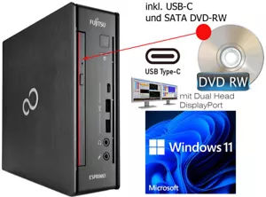 Fujitsu Esprimo Q957 Intel I5-7500T 16 Gb Ddr4 500 Gb Ssd Usb-C W11 V640 Dvd-Rw - Imagen 1 de 5