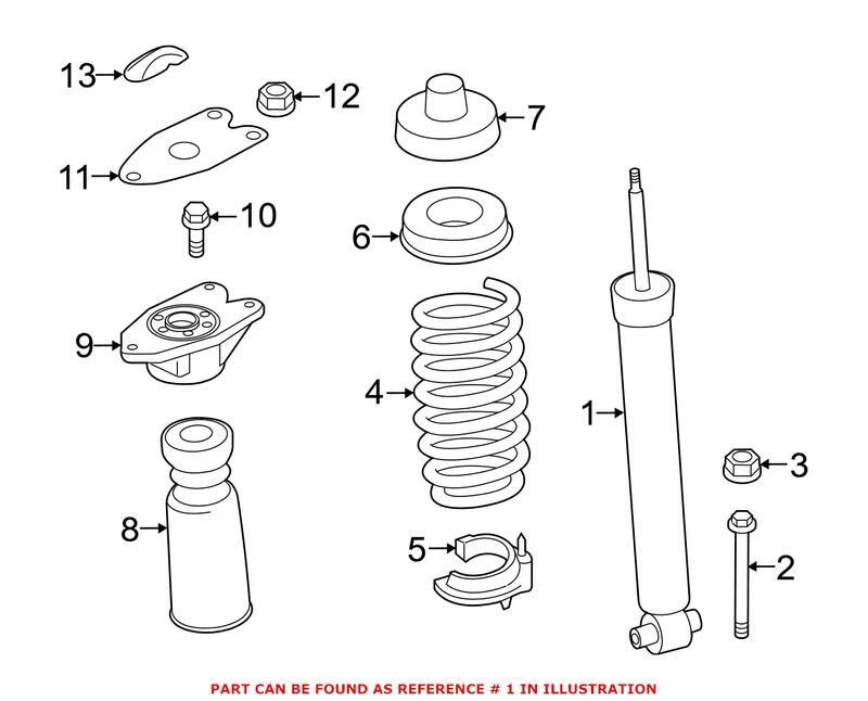 Genuine OEM Rear Suspension Shock Absorber For BMW M3 M4 2015-2020 - Image 1 of 1