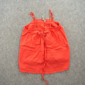 Asos Tank Top Womens 0 Red Strap Adjustable Front Tie Pullover Bohemian - Picture 1 of 11