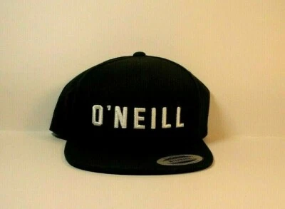 Gorra O'NEILL Snapback Lona Negro Blanco Logo NUEVO Foto 1 de 4