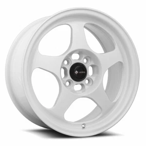 15x7 Vors SP1 4x100 +35 All White Wheels (Set of 4) - Picture 1 of 3