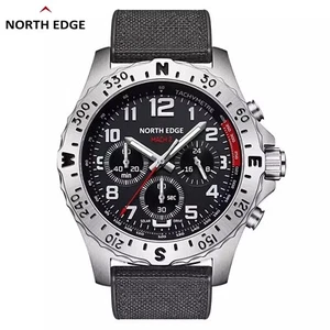 North Edge Solar Watch Mach 2 Mens Miliary Style Analogue Black Durable Outdoor - Picture 1 of 6