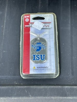 Collar ISU con etiquetas de perro Sycamores del estado de Indiana nuevo coleccionables para siempre Foto 1 de 2