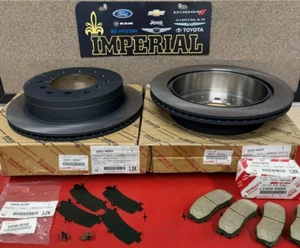 Toyota Sequoia 2001-2007 genuino nuevo fabricante de equipos originales rotores de freno traseros kit de almohadilla y cuñas - Imagen 1 de 11