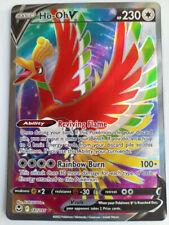 Pokemon Cards TCG 187/195 Ho-Oh V Ultra RARE Holo Silver Tempest NM/M