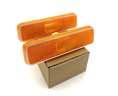 Par de luces marcadoras laterales delanteras laterales laterales para conductor y pasajero para D100 D150 D250 Foto 1 de 4