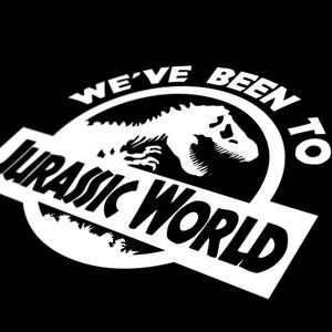 Calcomanía divertida calcomanía adhesiva Jurassic Park World para parachoques ventana caravana coche furgoneta 4x4 - Imagen 1 de 2