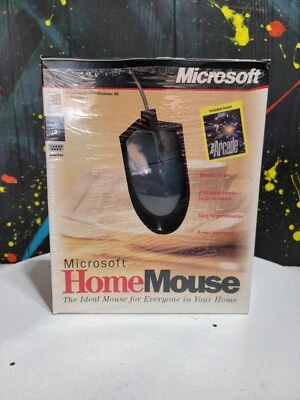 Vintage NEW Microsoft Home Mouse 9-Pin Serial Port Sealed In Box W/ Disk - Image 1 of 4