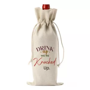 Funny Baby Pregnancy Announcement Wine Bag Cute Baby Pregnancy Announcement G... - Picture 1 of 6