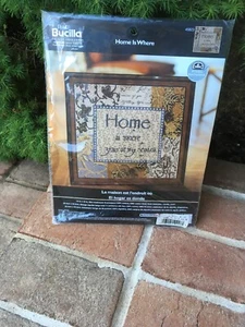 HOME IS WHERE YOUR STORY BEGINS COUNTED CROSS STITCH BUCILLA 45823 - Picture 1 of 9