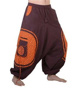Harem Pants With Charmanten Pattern Goa Hippie Pants Of Kunst und Magie - Picture 1 of 15