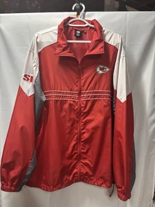 2000s Kansas City Chiefs NFL Reebok windbreaker, size XXL vintage Y2K jacket - Picture 1 of 12