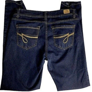 Y2k Vintage Jordache Damen 10 Jeans bestickt dunkle Waschung Straight Skinny - Bild 1 von 11