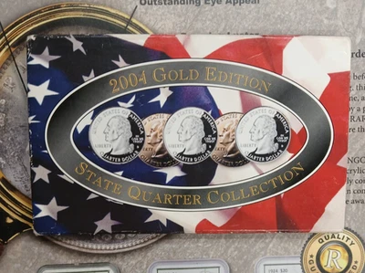 2004 Gold Edition State Quarter Collection 5 coin set   TP-10038 - Image 1 of 4