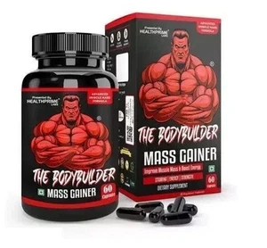 THE BODYBUILDER MASS GAINER CAPSULE FOR MUSCLE & WEIGHT GAIN (60 CAPSULES) - Picture 1 of 8