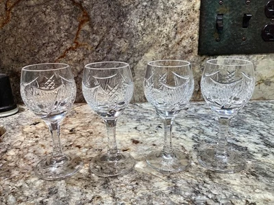 Fermanagh Crystal Cordial Glasses 4 for One Price  Irish Bellek - Image 1 of 4