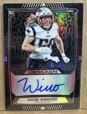 Chase Winovich 2019 Panini Obsidian Rookie Electric Etch Red Autograph #8/10 RC - Image 1 of 2