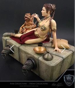 MYC PRINCESS LEIA 1/4 STATUE LAYIN V2 EXCLUSIVE WITH SALACIOUS + SIDESHOW BOOK - Picture 1 of 15