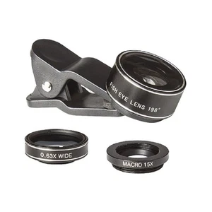 Zestaw obiektywów fotograficznych Telefon Makro Obiektyw Pro Aparat Obiektyw Zestaw Komórka Obiektyw Zestaw - Zdjęcie 1 z 12