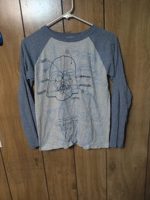 Синяя рубашка с длинным рукавом для мальчиков Disney Parks Star Wars Darth Vader размер XL - Изображение 1 из 4