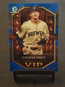 2025 Bowman #VIP-15 Cooper Pratt VIP Blue Mojo /150 - Bild 1 von 2