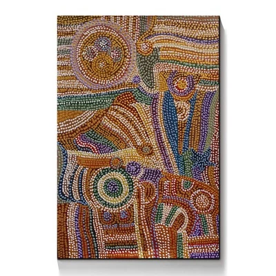 Arte de pared original pintado a mano moderno colorido abstracto acrílico pintura al óleo 36 Foto 1 de 4