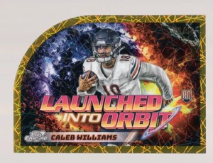 CALEB WILLIAMS 2024 TOPPS CHROME LAUNCHED INTO ORBIT GOLD INT REFRACTOR RC #9/50 - Picture 1 of 2