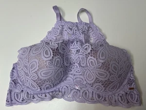 Victoria's Secret PINK Padded Halter Push-Up Bra Lavender Purple Size XL - Picture 1 of 6