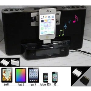 30Pin Male to 8Pin Female Adapter For Apple iPhone4/4S / iPad 2/3 Music Audio - Picture 1 of 13