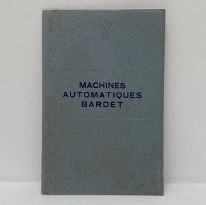 Vintage Machines Automatiques Bardet Automatic Machines catalogue booklet - Picture 1 of 7