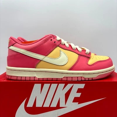 Nike Dunk Low (GS) Fresa Melocotón Crema Zapatos Atléticos EE. UU. 4 Jóvenes DH9765-200 Foto 1 de 4