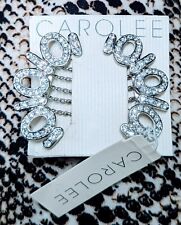 Carolee Jewelry Silver Toned and Crystals Hair Combs SET NEW! AUTHENTIC