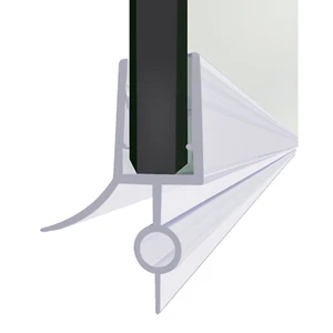 Paquete de 2 sellos inferiores para puerta de ducha (3/8") de vidrio de pulgadas, 28" de longitud - barrido para puerta de ducha - Imagen 1 de 7