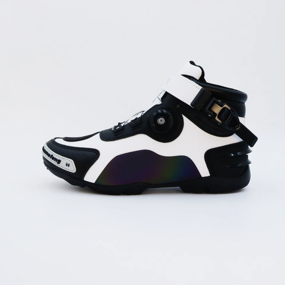 Motorcycle Riding Shoes Men's Waterproof Motor Riding Racing Casual Short Boots - Imagem 1 de 1