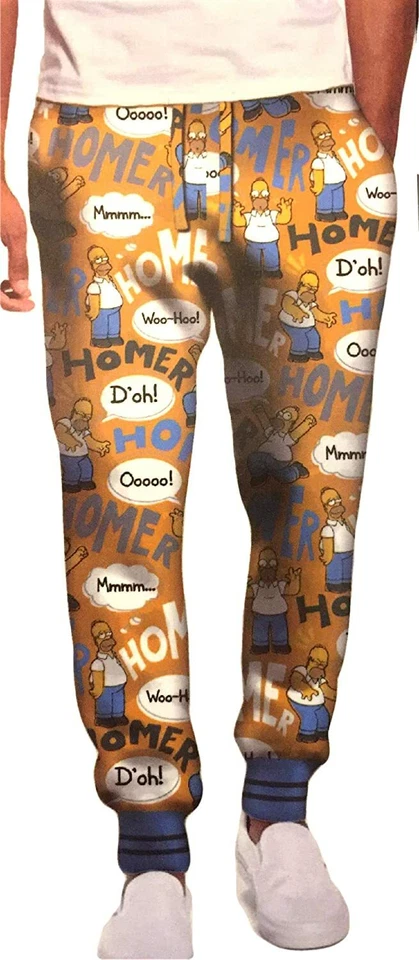 Nuevos pantalones de salón para dormir de Los Simpson para hombre dibujos animados Homer D'oh! Talla XLarge Foto 1 de 1