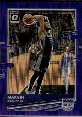 2020-21 Panini Donruss Optic Basketball #47 Marvin Bagley III Purple Shock Prizm - Image 1 of 2