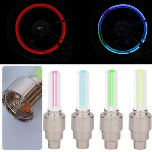 2PCS LED Valve Cap Light Car Bicycle Motorcycle Wheel B0I2 Flash J Lamp B7I2 - Picture 1 of 12